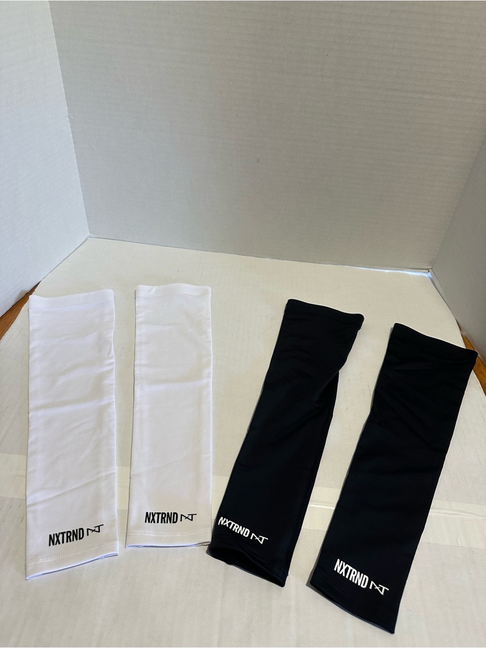 NXTRND black and white football arm sleeves- S/M